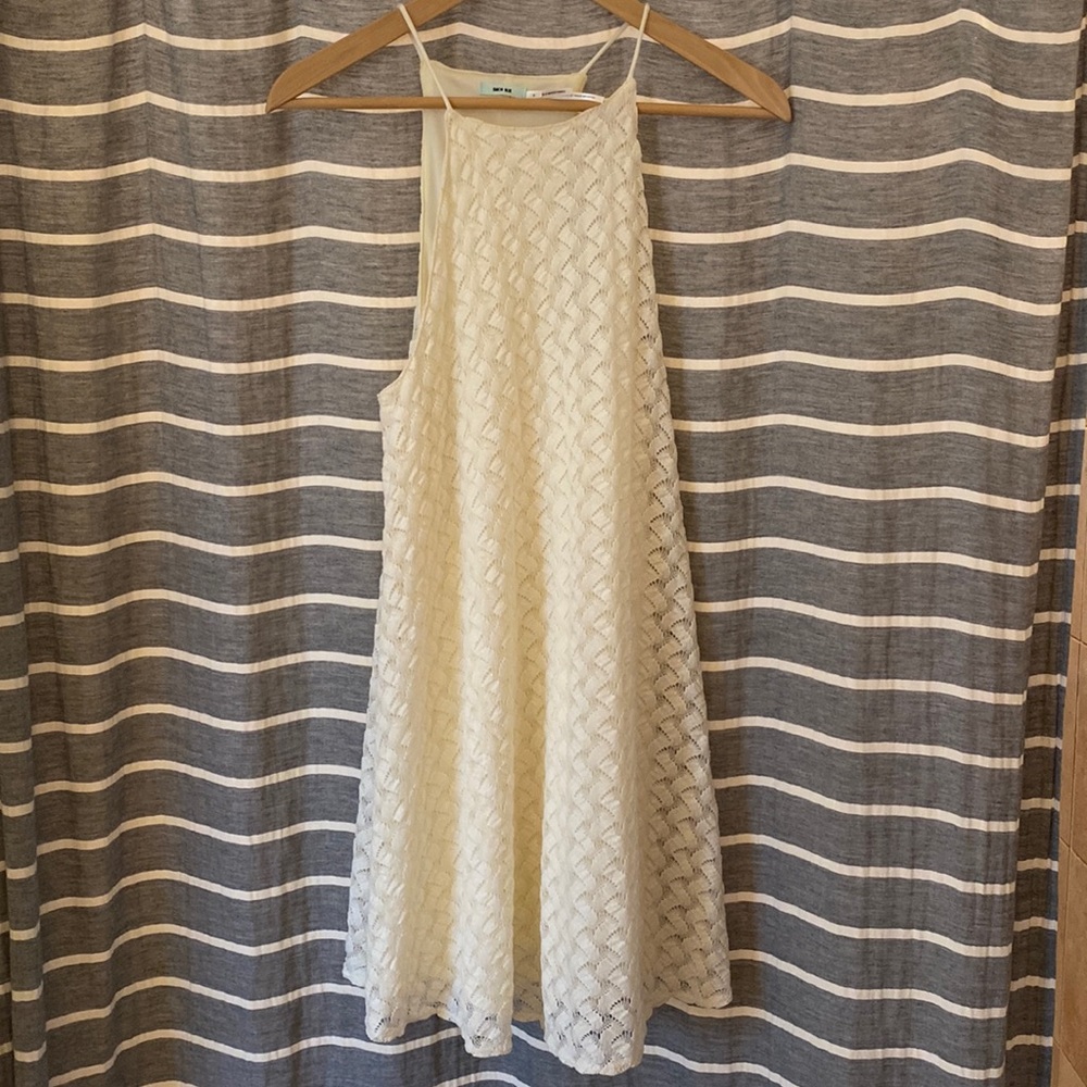 NWOT Urban Outfitters Kimchi Blue Sleeveless Ivory Cream Lace Dress Size S